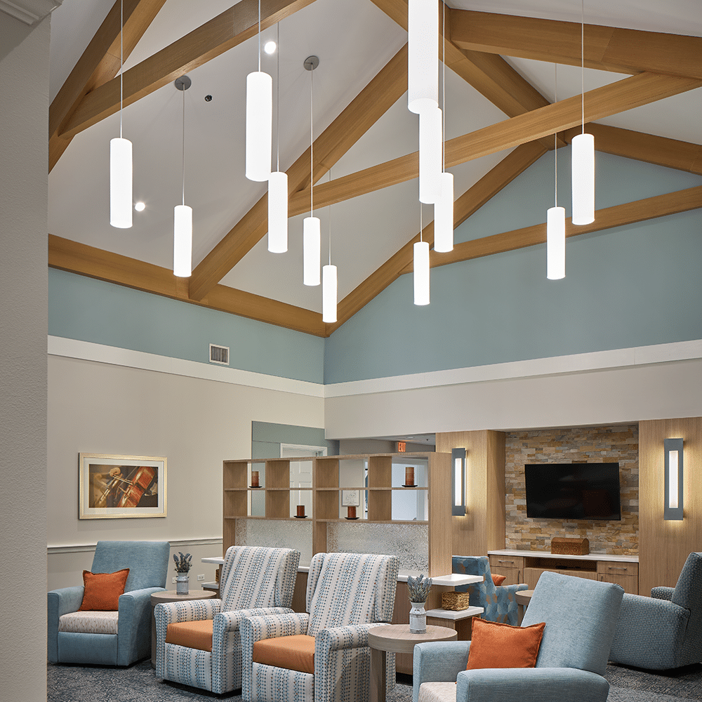 Circadian lighting used in Assisted Living Facilities
